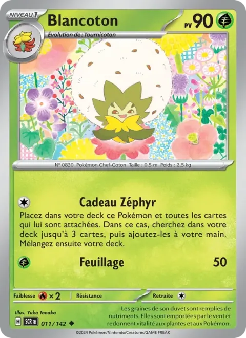 Carte Pokémon Blancoton 011/142, extension Couronne Stellaire