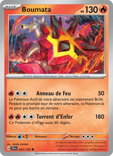 Carte Pokémon Boumata 025/142, extension Couronne Stellaire