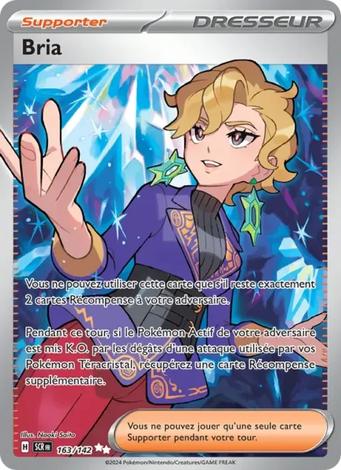 Carte Pokémon Bria 163/142, extension Couronne Stellaire
