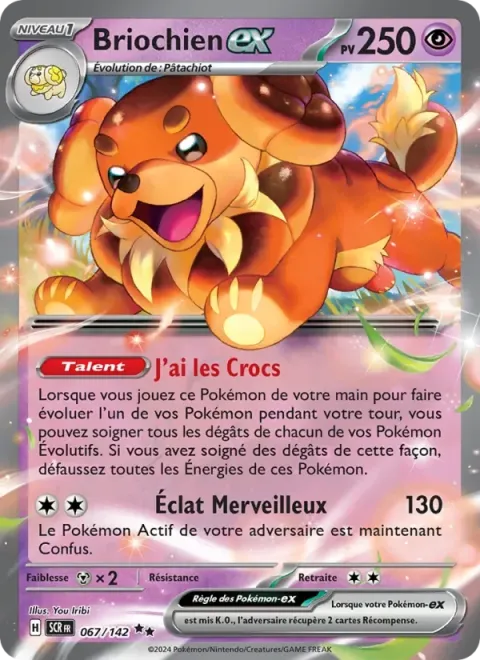Carte Pokémon Briochien-ex 067/142, extension Couronne Stellaire