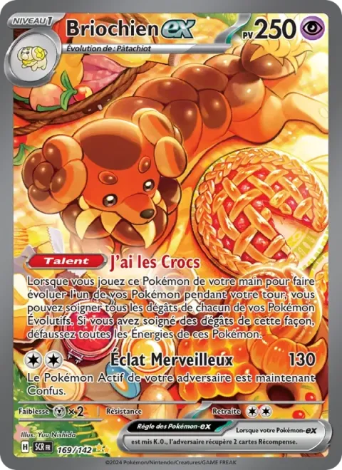 Carte Pokémon Briochien-ex 169/142, extension Couronne Stellaire