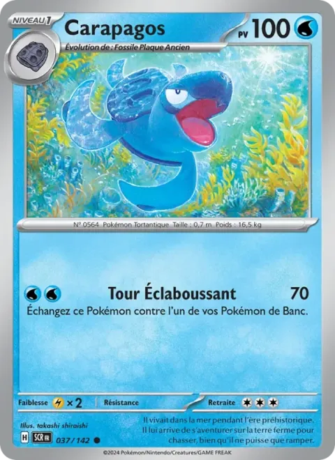 Carte Pokémon Carapagos 037/142, extension Couronne Stellaire