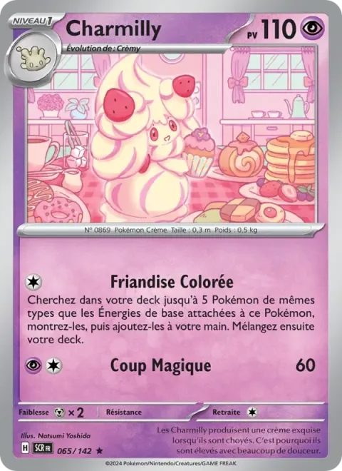Carte Pokémon Charmilly 065/142, extension Couronne Stellaire