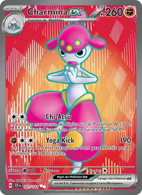 Carte Pokémon Charmina-ex 161/142, extension Couronne Stellaire