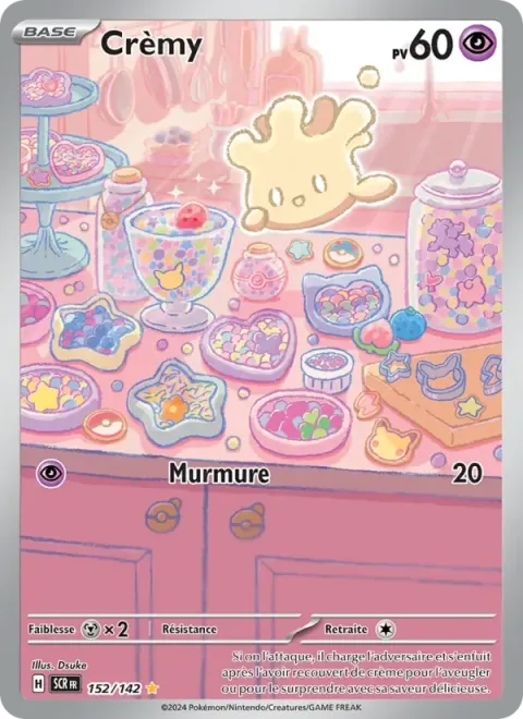 Carte Pokémon Crèmy 152/142, extension Couronne Stellaire