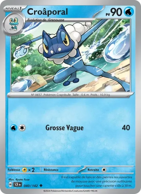 Carte Pokémon Croâporal 040/142, extension Couronne Stellaire