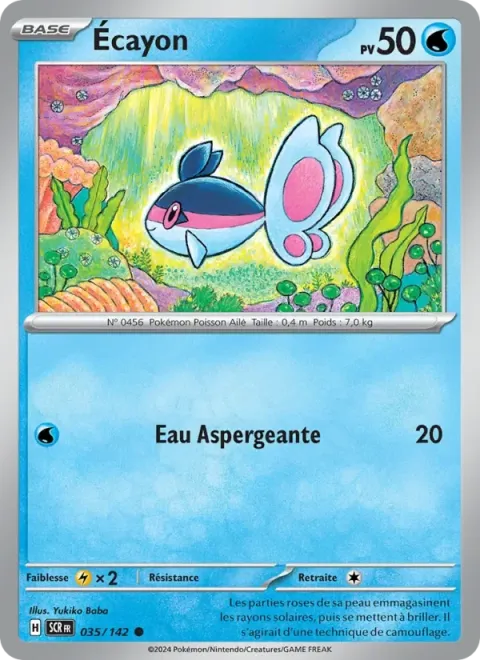 Carte Pokémon Écayon 035/142, extension Couronne Stellaire
