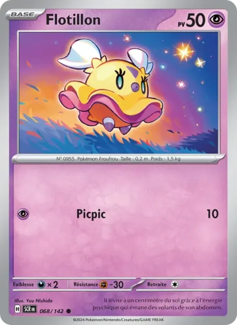Carte Pokémon Flotillon 068/142, extension Couronne Stellaire