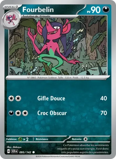 Carte Pokémon Fourbelin 095/142, extension Couronne Stellaire
