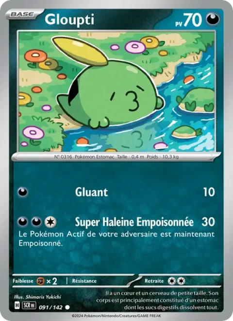 Carte Pokémon Gloupti 091/142, extension Couronne Stellaire