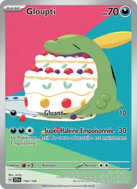 Carte Pokémon Gloupti 154/142, extension Couronne Stellaire