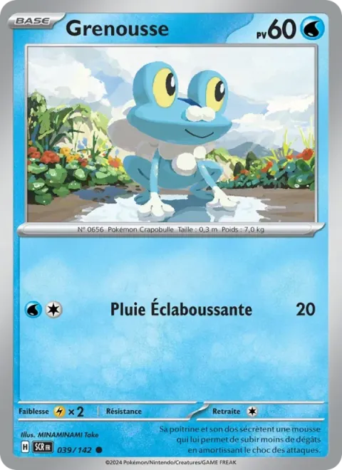 Carte Pokémon Grenousse 039/142, extension Couronne Stellaire