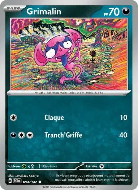 Carte Pokémon Grimalin 094/142, extension Couronne Stellaire