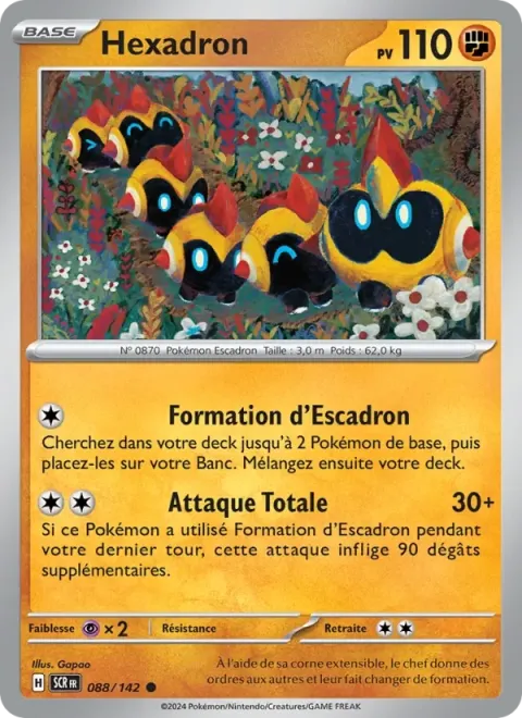 Carte Pokémon Hexadron 088/142, extension Couronne Stellaire