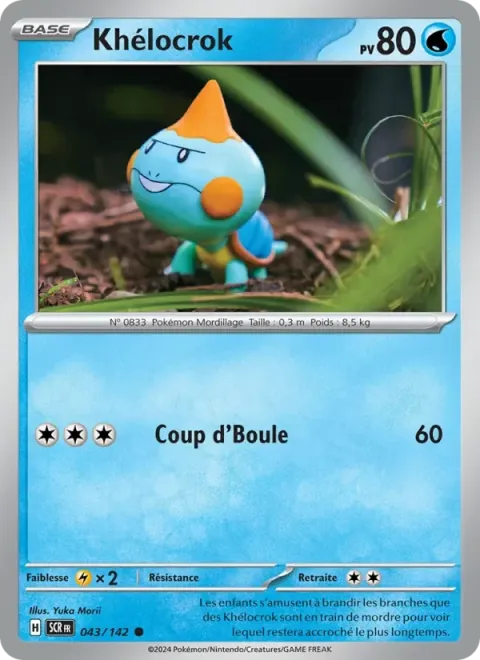 Carte Pokémon Khélocrok 043/142, extension Couronne Stellaire