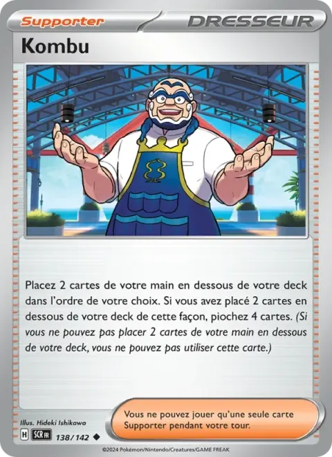 Carte Pokémon Kombu 138/142, extension Couronne Stellaire