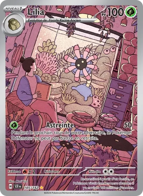 Carte Pokémon Lilia 145/142, extension Couronne Stellaire
