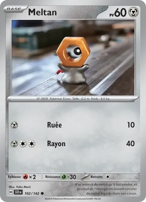 Carte Pokémon Meltan 102/142, extension Couronne Stellaire
