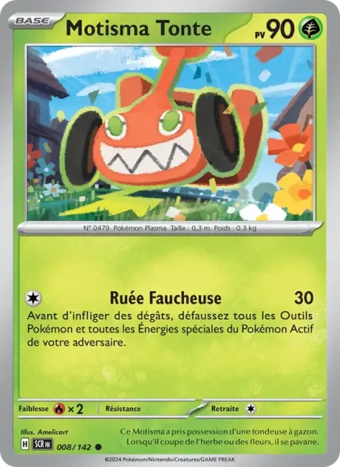 Carte Pokémon Motisma Tonte 008/142, extension Couronne Stellaire