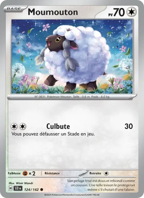 Carte Pokémon Moumouton 124/142, extension Couronne Stellaire