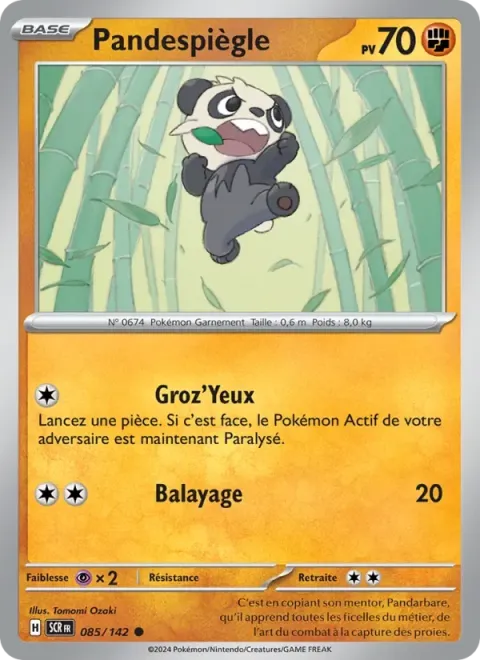 Carte Pokémon Pandespiègle 085/142, extension Couronne Stellaire