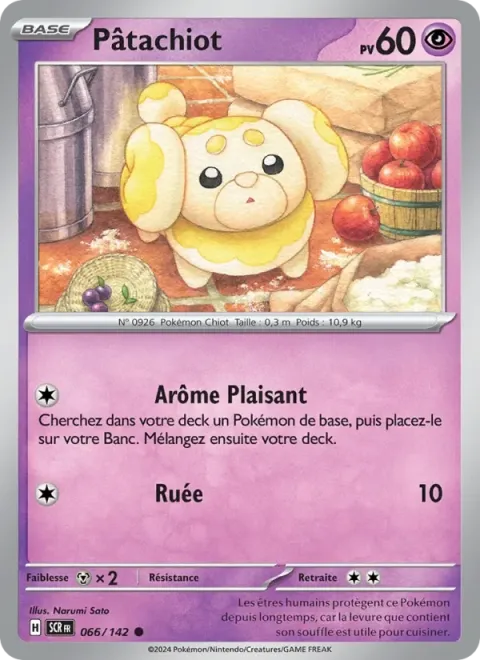 Carte Pokémon Pâtachiot 066/142, extension Couronne Stellaire