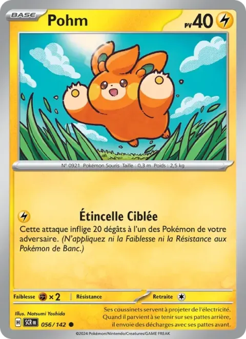 Carte Pokémon Pohm 056/142, extension Couronne Stellaire