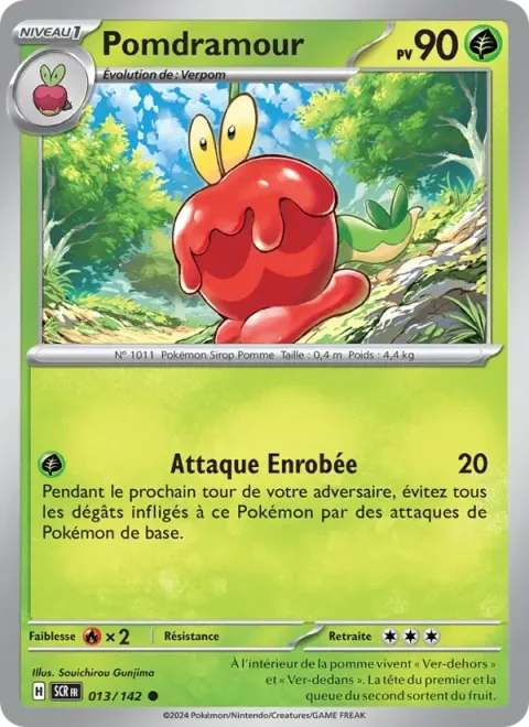 Carte Pokémon Pomdramour 013/142, extension Couronne Stellaire