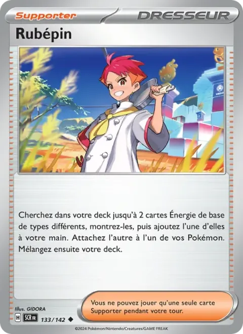 Carte Pokémon Rubépin 133/142, extension Couronne Stellaire
