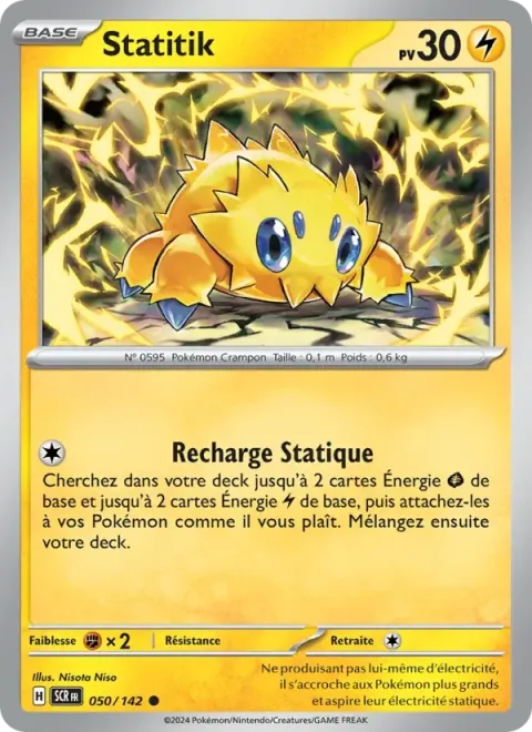 Carte Pokémon Statitik 050/142, extension Couronne Stellaire