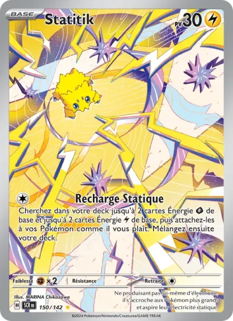 Carte Pokémon Statitik 150/142, extension Couronne Stellaire