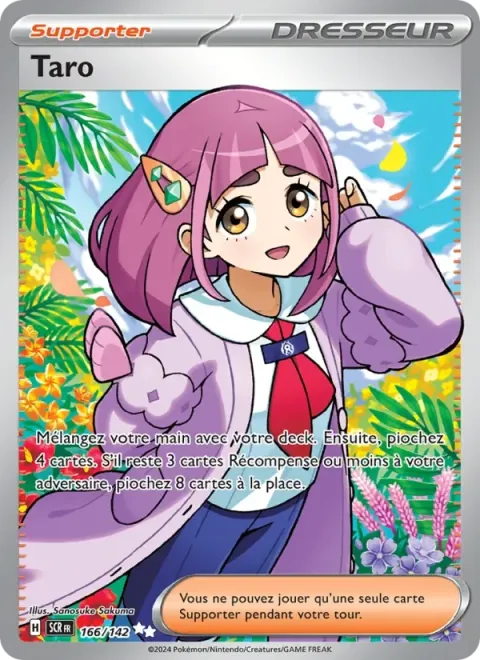 Carte Pokémon Taro 166/142, extension Couronne Stellaire