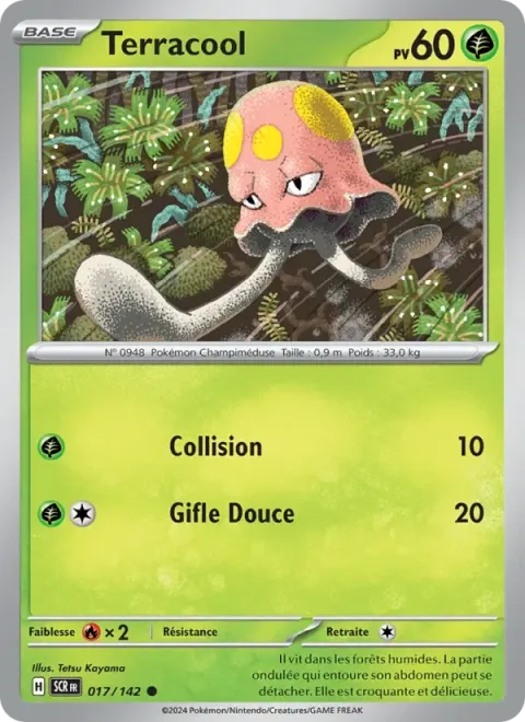 Carte Pokémon Terracool 017/142, extension Couronne Stellaire