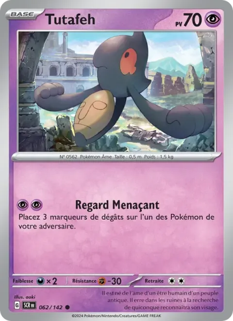 Carte Pokémon Tutafeh 062/142, extension Couronne Stellaire