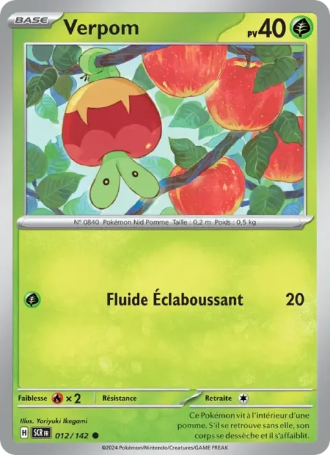 Carte Pokémon Verpom 012/142, extension Couronne Stellaire