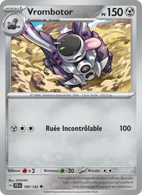Carte Pokémon Vrombotor 109/142, extension Couronne Stellaire