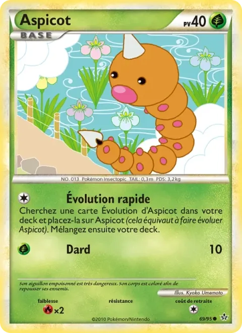 Carte Pokémon Aspicot 069/095, extension Déchaînement