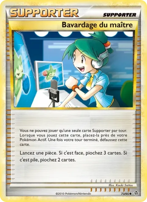 Carte Pokémon Bavardage du maître 073/095, extension Déchaînement