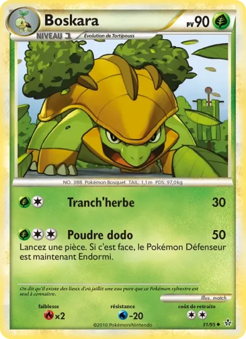 Carte Pokémon Boskara 031/095, extension Déchaînement