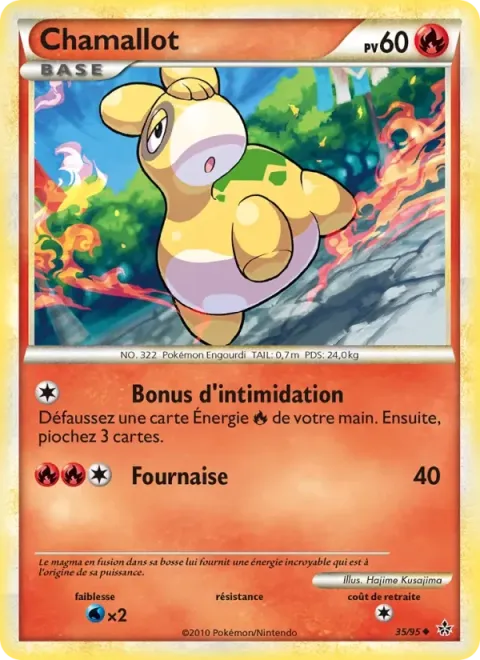 Carte Pokémon Chamallot 035/095, extension Déchaînement