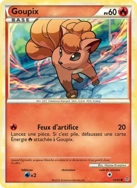 Carte Pokémon Goupix 068/095, extension Déchaînement