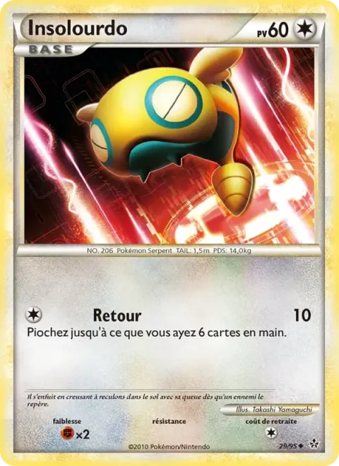 Carte Pokémon Insolourdo 029/095, extension Déchaînement