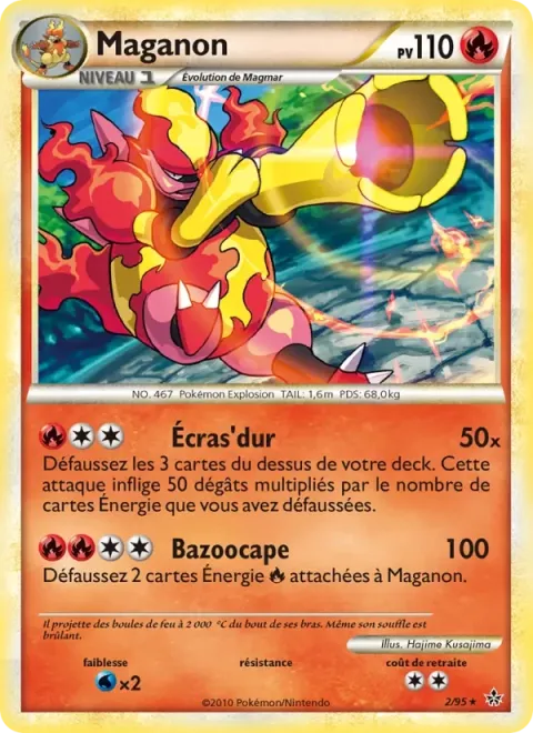Carte Pokémon Maganon 002/095, extension Déchaînement
