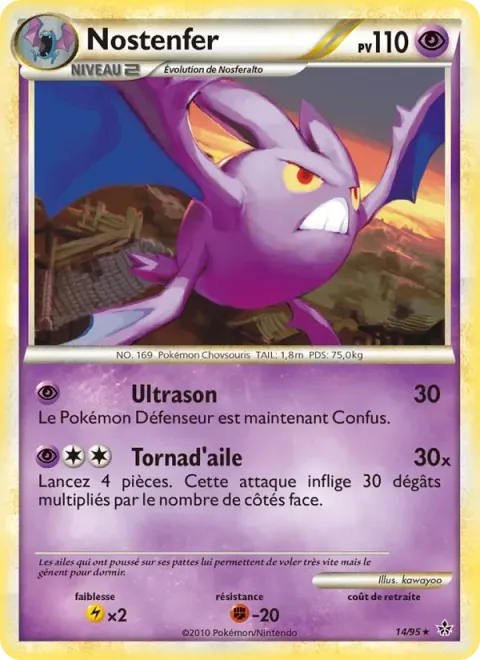 Carte Pokémon Nostenfer 014/095, extension Déchaînement