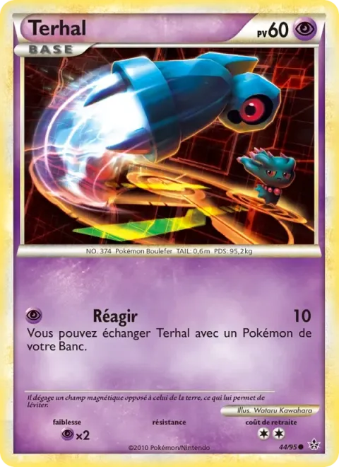 Carte Pokémon Terhal 044/095, extension Déchaînement