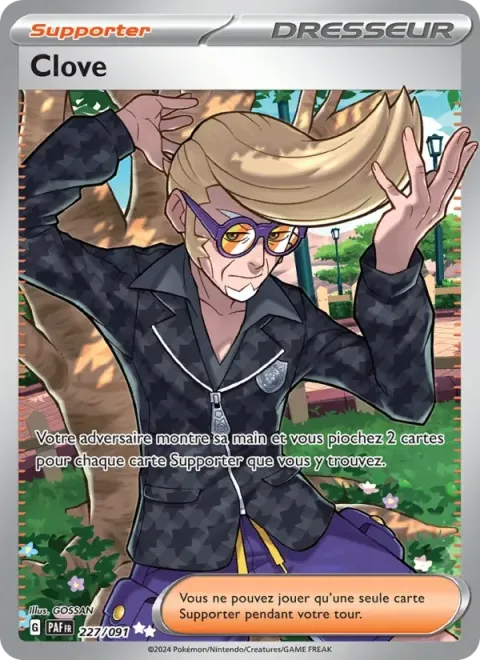 Carte Pokémon Clove 227/091, extension Destinées de Paldea