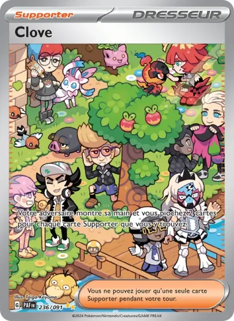 Carte Pokémon Clove 236/091, extension Destinées de Paldea