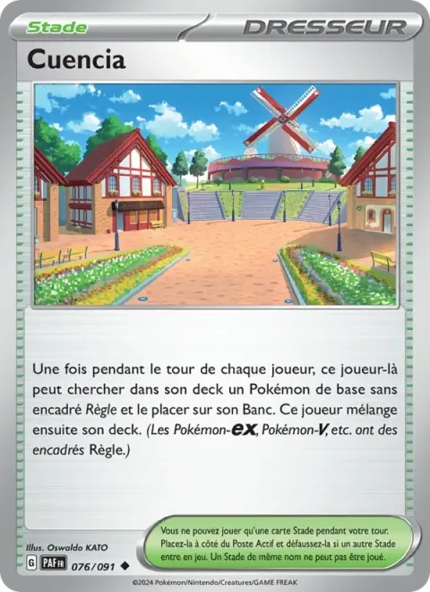 Carte Pokémon Cuencia 076/091, extension Destinées de Paldea