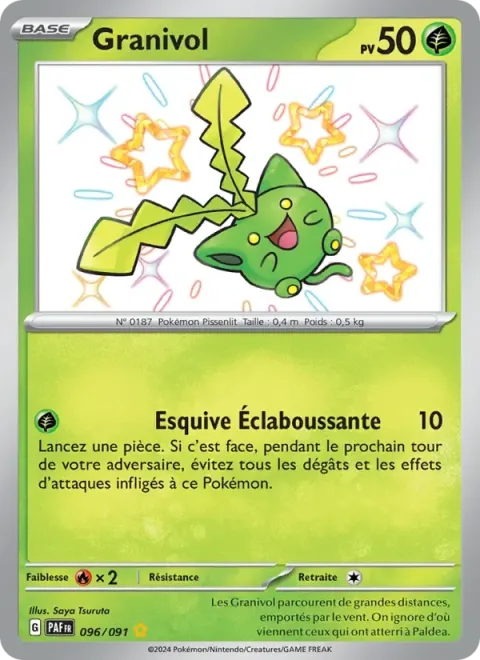 Carte Pokémon Granivol 096/091, extension Destinées de Paldea