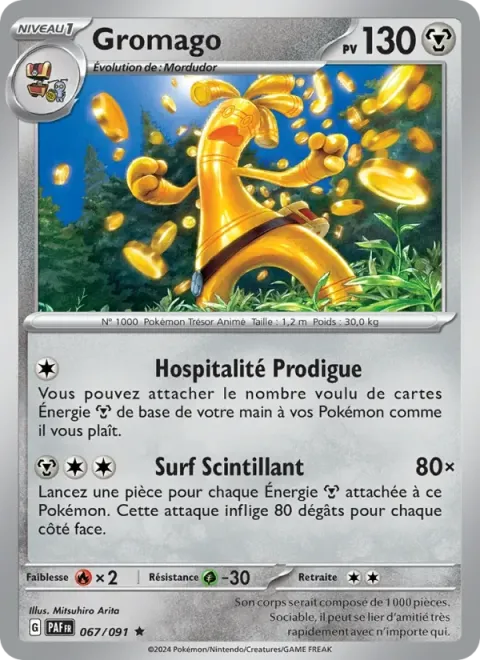 Carte Pokémon Gromago 067/091, extension Destinées de Paldea